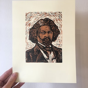 フレデリック・ダグラスの肖像画プリント - 歴史教室アート - 黒人歴史アート - アメリカ歴史アート - 教育アート - 教師への贈り物