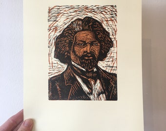 Historical Figures Wall Art Frederick Douglass Portrait Print - History Classroom Art