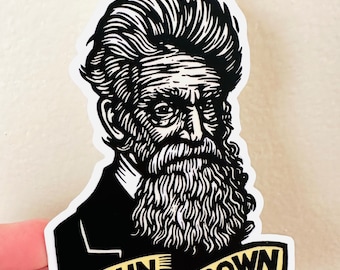 John Brown - American History Vinyl Car Sticker - Waterproof - Historical Art Teacher Gift
