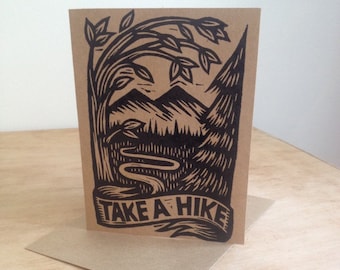 Funny Card for Hiker - Motivational Greeting Card -  Encouragement Card - Retirement Card - Humorous Card