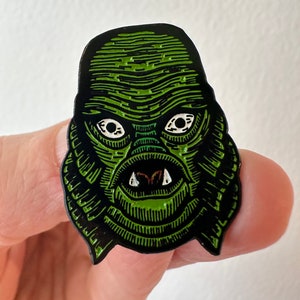 Creature from the Black Lagoon Pin - Enamel Pin Horror - Enamel Pin Monster - Enamel Pin for Jacket - Enamel Pin Hat - Hard Enamel Pin