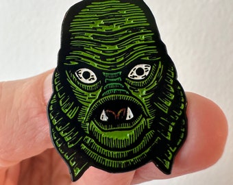 Creature from the Black Lagoon Pin - Enamel Pin Horror - Enamel Pin Monster - Enamel Pin for Jacket - Enamel Pin Hat - Hard Enamel Pin