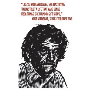 Cartolina per gli amanti dei libri - Autore Kurt Vonnegut Citazione Cartolina
