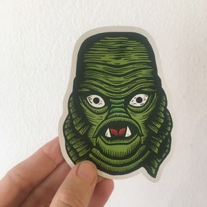Creature from the Black Lagoon Refrigerator Magnet Vintage Horror Art Gift