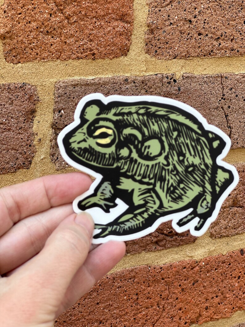 Toad Waterproof Vinyl Sticker - Toad Sticker for Laptop - Toad Sticker ...
