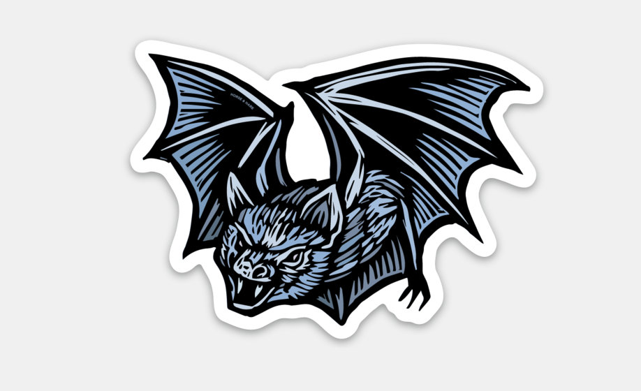 Bat Sticker - Die Cut Waterproof Vinyl Sticker - Stickers for Laptop ...