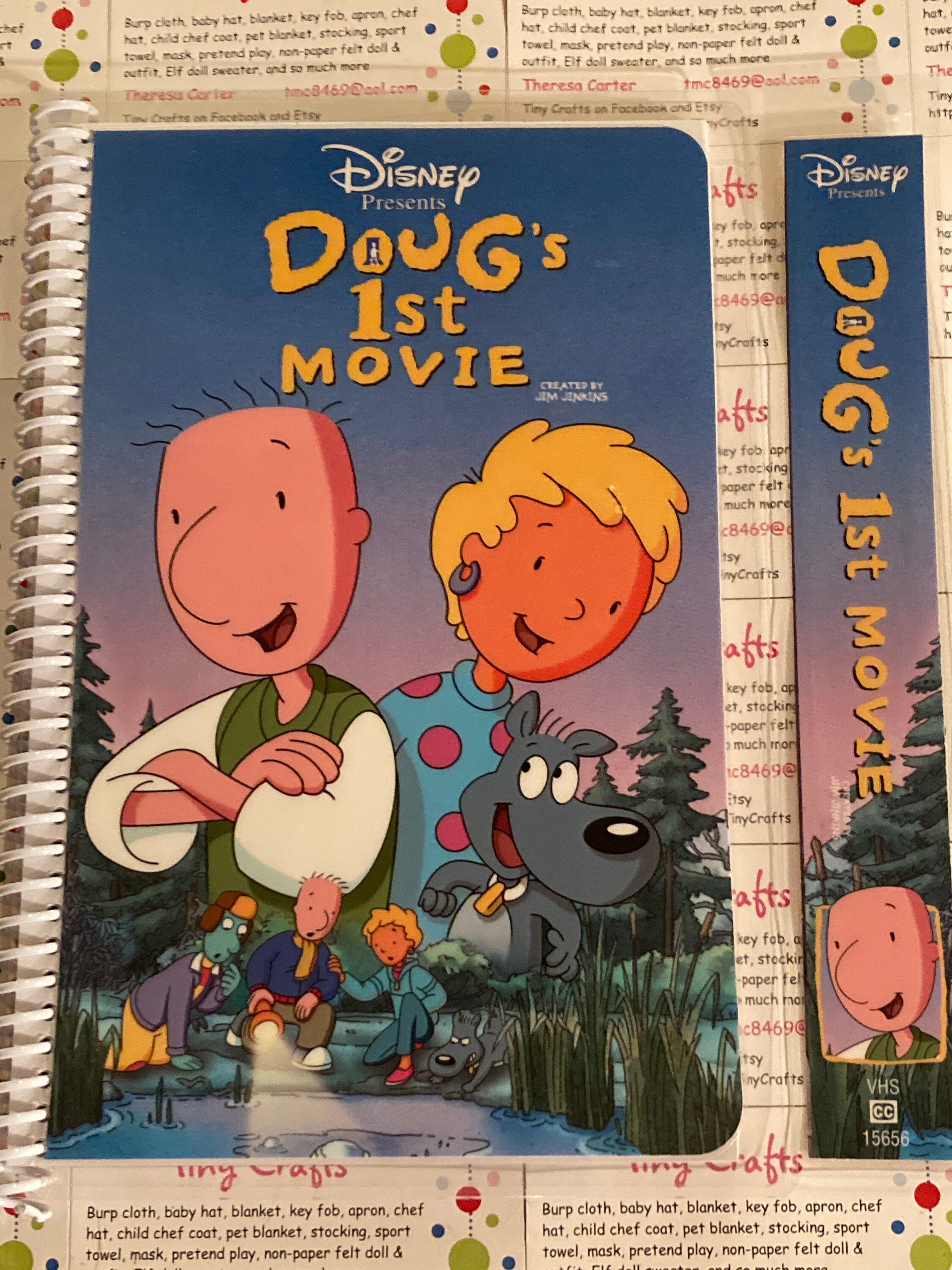 Upcycled VHS Doug's 1st Movie Movie Notebook, Journal, Sketch ...