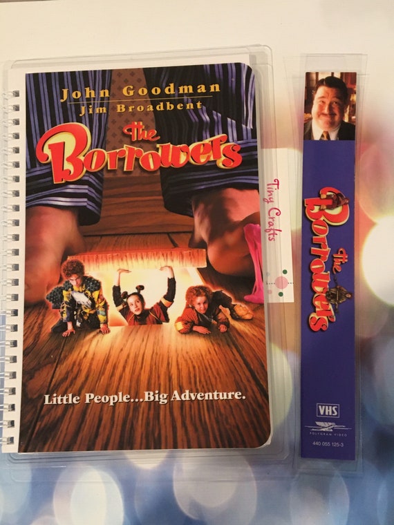 Upcycled VHS the Borrowers Family Film Collection Movie Notebook