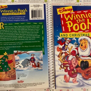 Upcycled VHS Winnie the Pooh and Christmas Too Movie Notebook, Journal ...