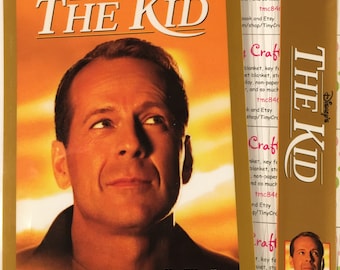 Upcycled VHS The Kid movie notebook, journal, sketch, autograph book with Bookmark