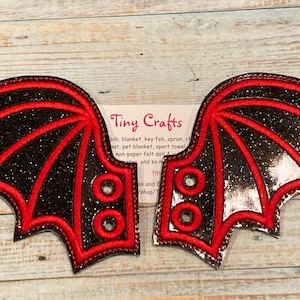 Bat Dragon Wings pour chaussures, bottes, rollers, patins à glace