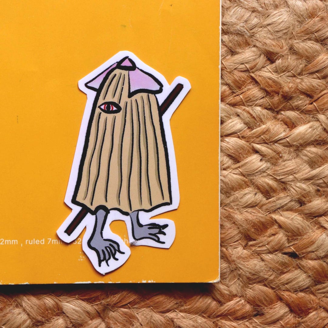 Karakasa-obake Sticker / Postcard – Handmade & Inspired by Japanese ...