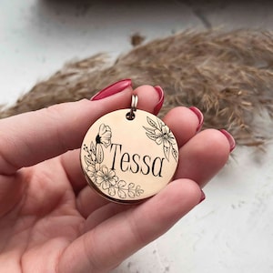 Custom Small Cat Tags, Personalized Tag for Cats, Cat Tag and Collar, Engraved Cat Tag, Cat Tag Fish, Funny Cat Tags, Cat Address Tag