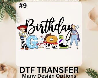 Toy Story Birthday Girl Matching Family DTF Print, Custom Toy Story Birthday  Party DTF Transfer, Ready to Press