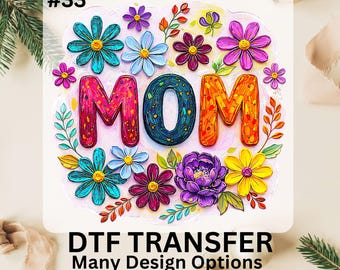 Boho Floral Mama DTF Transfer Ready to Press, Mom Coquette Shirt Print, Happy Mom Day Iron On