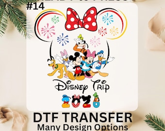 2026 Family Trip DTF, Disney Matching Family Ready to Press DTF Transfers, Disney Family Matching Dtf