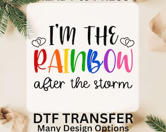 I'm the Rainbow After the Storm DTF Transfer, Iron-on Heat Print