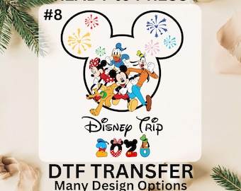 Disney Trip 2026 DTF, Disney Family Vacation 2026 Ready to Press DTF Transfers, Disney Family Matching Dtf