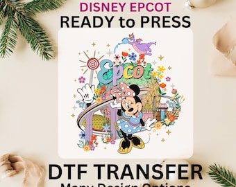 Disney Epcot World Traveler DTF Transfer, Disney Vacation Epcot dtf Ready to Press, Print on Demand, Disney Epcot Shirts Dtf, Disney Print