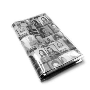 Celebrity Mugshots mens or women bifold vinyl snap wallet image 1