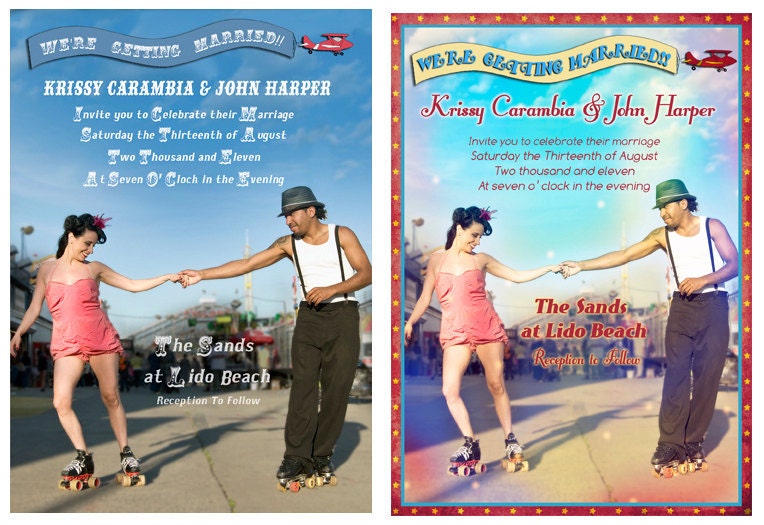Custom Designed Wedding Invitations with RSVP | Etsy