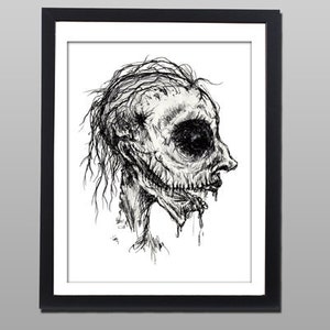 Zombie-druku sztuki, horror, druk, Wall art