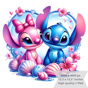 1 PNG Heart Stitch and Angel, Clipart Images, Digital design PNG file for sublimation, High Resolution, Instant Digital PNG Download
