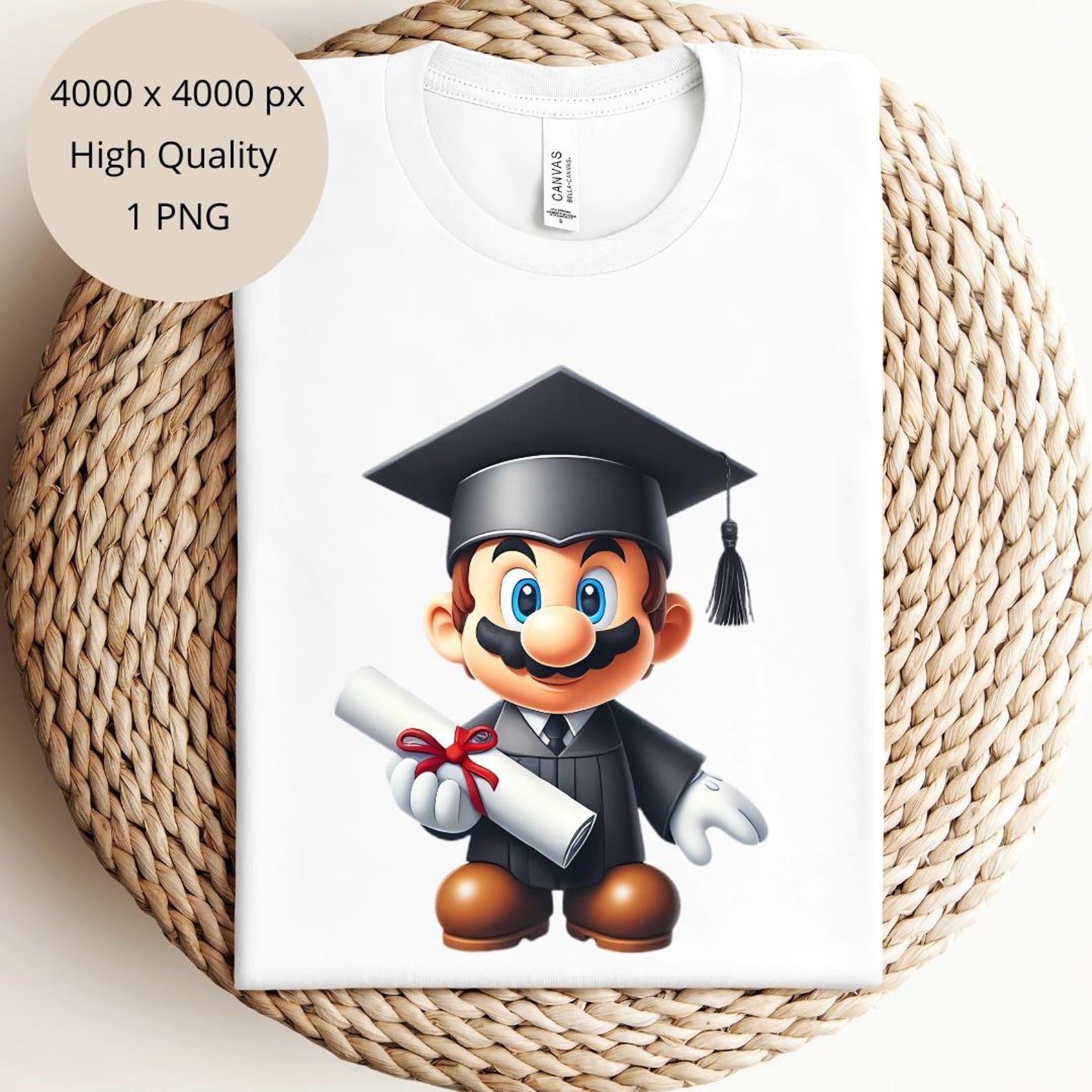 1 PNG Cute Super Mario Graduation, Clipart Images, Digital Design PNG ...