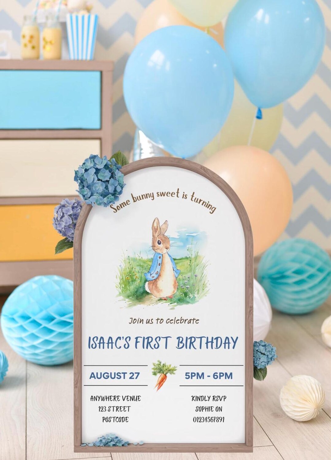 Simon The Rabbit Invitation Peter Rabbit Invitation | Beatrix Potter Invite | Peter Rabbit Birthday ...