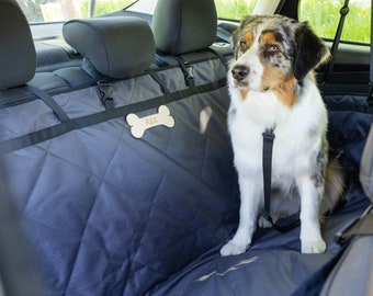 Funda personalizada para asiento de coche para perros: alfombrilla de viaje impermeable y resistente a los arañazos.
