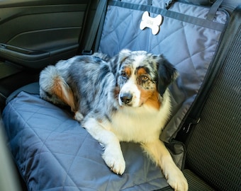 Funda para asiento de coche para perros - Hamaca, protector antideslizante de alta resistencia, colchoneta de viaje, accesorios para mascotas en el coche