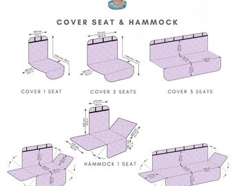 Hamaca para coche personalizada para perros, funda impermeable para asiento de mascotas, protector antideslizante para el asiento trasero.
