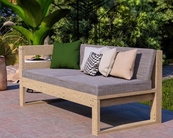 DIY Baukasten Zweiersofa: Gartensofa (Digitaler Download)