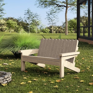 4’9” Adirondack Chair Plan - DIY Outdoor Woodworking Project - Garden Bench PDF Pattern