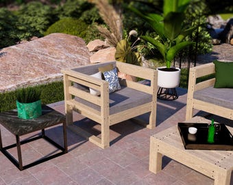 DIY aus Holz für Ihre Terrasse & Gartensessel (Digitaler Download)