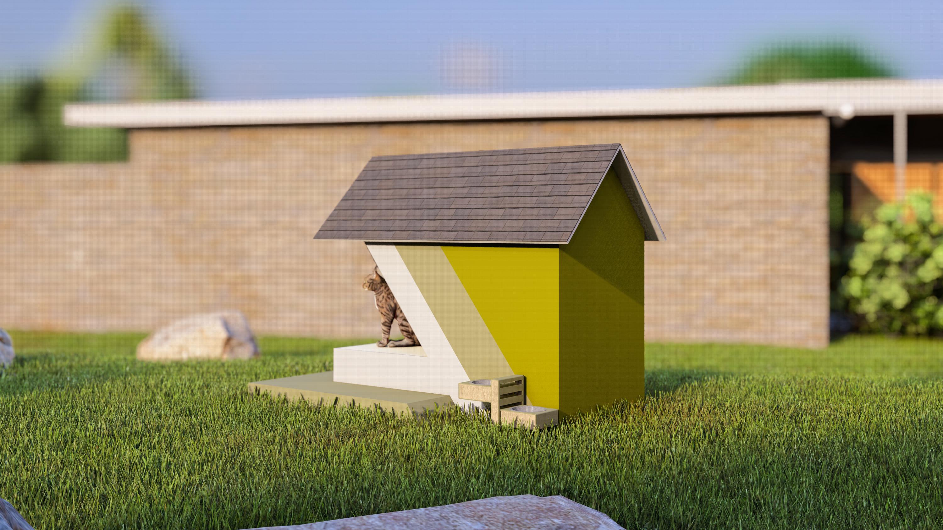 DIY Modern Cat House Plan: Stylish Weatherproof Design (digital ...