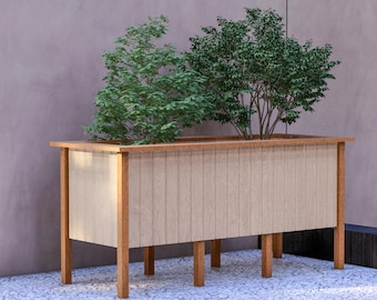 DIY Wooden Planter Box PDF Plans: Rustic Garden Decor (Digital Download)