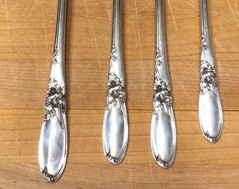 Community silver Plate, White Orchid Pattern, choice of Large Meat Serving Fork, salad fork, dinner fork