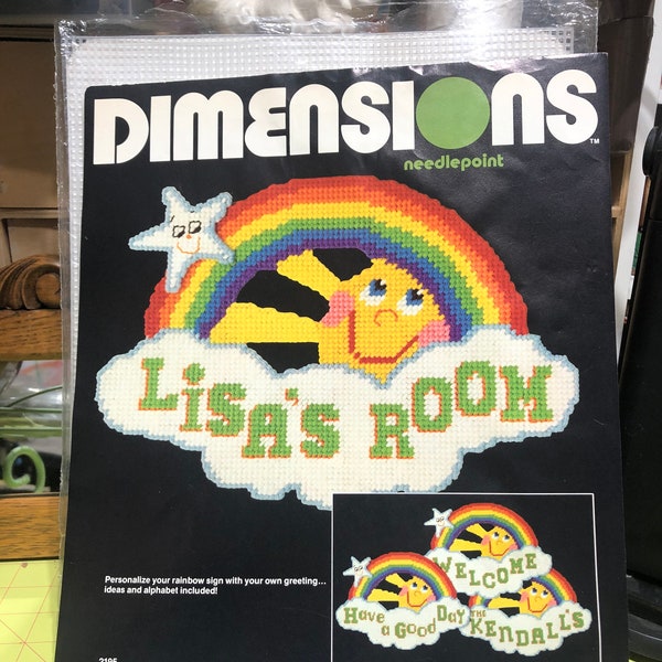 Rainbow Needlepoint Etsy