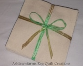 Solid NATURAL CREAM, FLANNEL Fabric Squares, Rag Quilt, Traditional Quilting, you pick size quantity, We Cut You Sew
