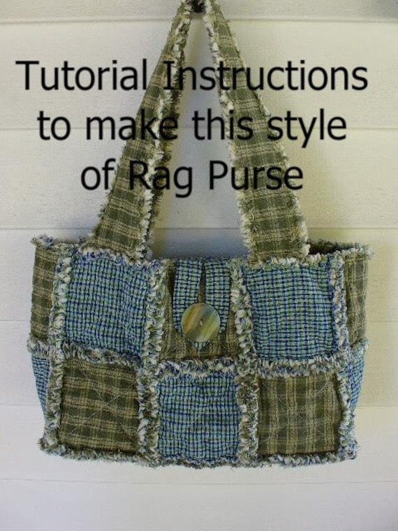 Ashlawnfarms Rag Quilt Purse Pattern Instructions PDF Download Etsy