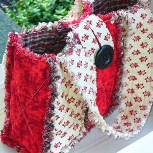 Ashlawnfarms Rag Quilt Strip Style Purse Tote Bag Tutorial Instructions PDF download image 3