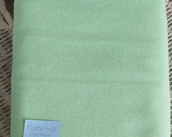 Destash Flannel Fabric Pistachio Green Solid 1 yard 24 inches