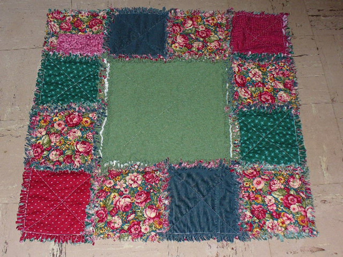 Ashlawnfarms Rag Quilt Baby or Horse Blanket Tutorial Etsy