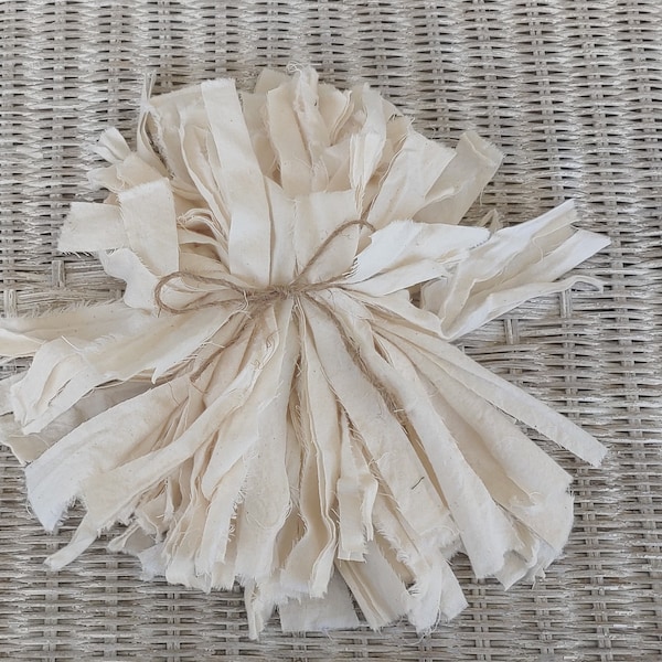 Unbleached Muslin Fabric strips DESTASH!