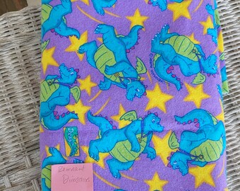 Destash Flannel Dinosaurs Print 26 inches x 18 inches