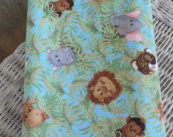 Destash Flannel Jungle Babies Print 1 yard 10 inches x 42 inches