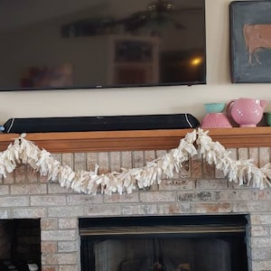 Rag Swag Garland Primitive Homespun Prim pick size and colors
