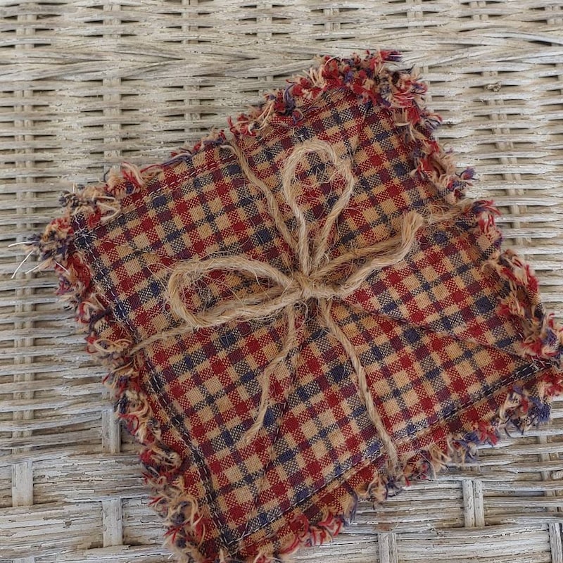 Homespun Mug Rugs - Etsy