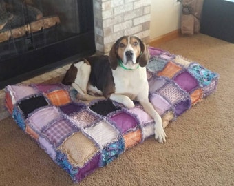 Custom Order Ashlawnfarms Rag Quilt Dog Cat Pet Bed XXX LARGE size